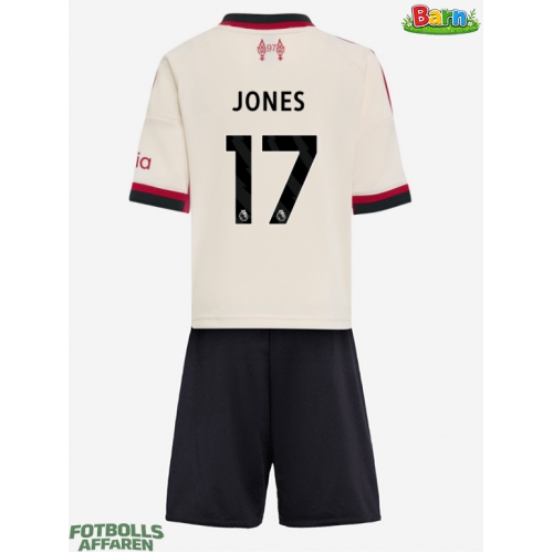 Liverpool Curtis Jones #17 Bortaställ Barn 2025-26 Kortärmad (+ Korta byxor)